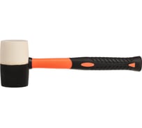 Киянка резиновая ЕРМАК 680 г, черно-белая резина, фибергласовая рукоятка 616-055