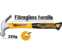 Молоток-гвоздодер INGCO 220 гр. HCH80808