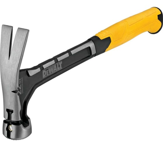 Молоток DEWALT одноэлементный, с прямым гвоздодером, 624 г DWHT0-51064 5