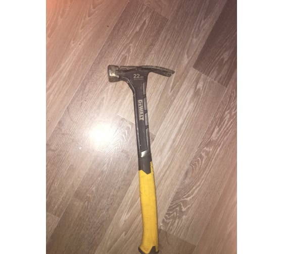 Молоток DEWALT одноэлементный, с прямым гвоздодером, 624 г DWHT0-51064 18