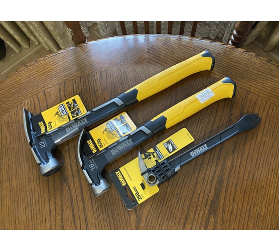 Молоток DEWALT одноэлементный, с прямым гвоздодером, 624 г DWHT0-51064 23