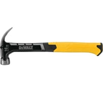 Молоток DEWALT одноэлементный, с изогнутым гвоздодером, 454 г DWHT51439-0