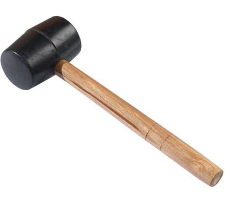 Киянка резиновая Jetservice 200гр. с деревянной ручкой HD-8169-200