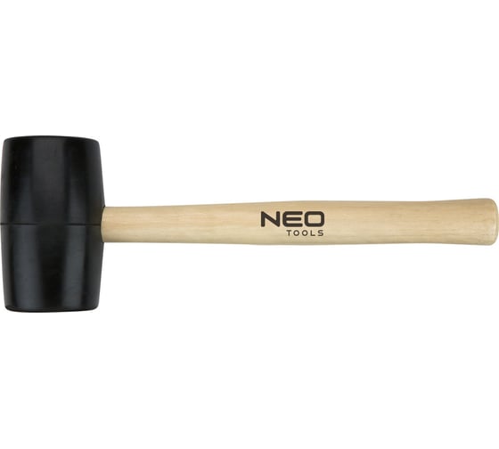 Резиновая киянка NEO Tools 58 мм, 450 г, деревянная ручка 25-062 1
