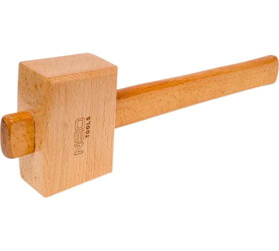 Деревянная киянка NEO Tools 100x70x46 мм, деревянная рукоятка 320 мм 25-076