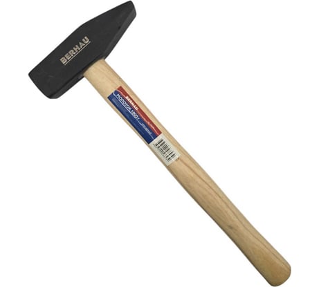 Молоток слесарный Berhau 1000г деревянная ручка 102119