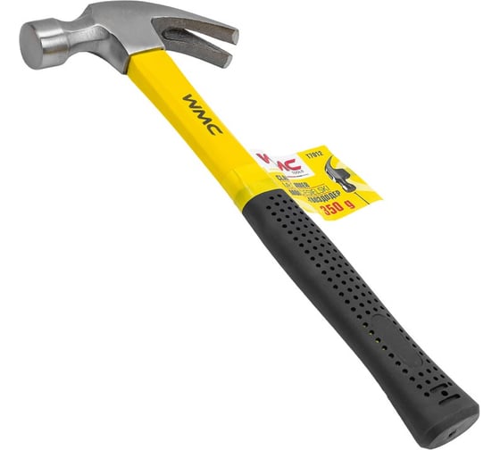 Молоток-гвоздодер WMC TOOLS 350гр WMC-T7012(61011)