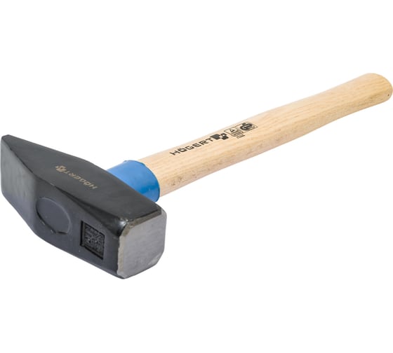Слесарный молоток HOEGERT TECHNIK кованый, 1500 г, с деревянной рукояткой HT3B015