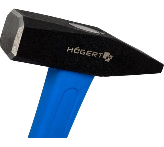 Слесарный молоток HOEGERT TECHNIK 500 г, с рукояткой из стекловолокна HT3B025
