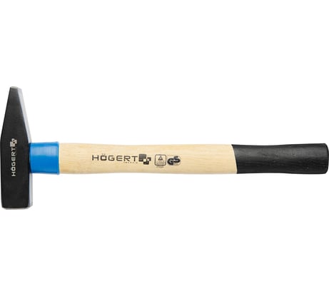 Слесарный молоток HOEGERT TECHNIK кованый, 500 г, с деревянной рукояткой HT3B005