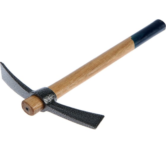 Кирка TUNDRA кованая, деревянная рукоятка 380 мм, двухплоскостная, 500 г 882060 1