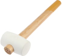 Киянка TUNDRA деревянная рукоятка, белая резина, 45 мм, 225 г 5460119