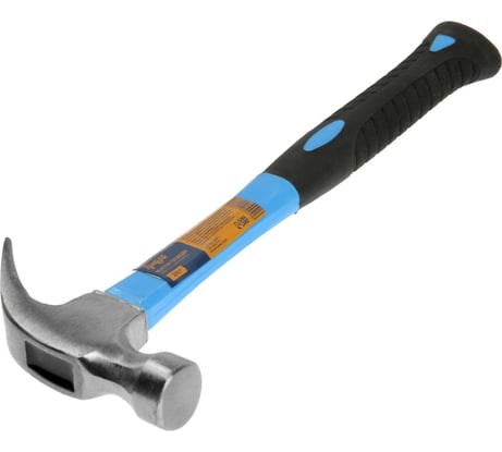 Молоток-гвоздодер ТУНДРА фибергласовая 2К рукоятка, 250 г 882007