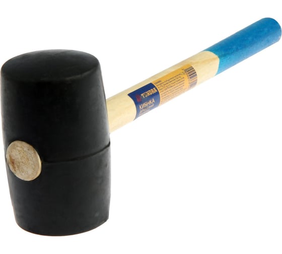 Киянка TUNDRA деревянная рукоятка, черная резина, 450 г 5354660