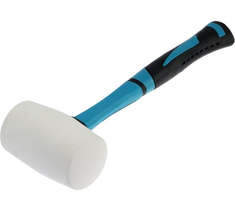 Киянка TUNDRA фибергласовая рукоятка, белая резина, 750 г 881759