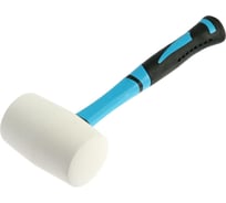 Киянка TUNDRA фибергласовая рукоятка, белая резина, 450 г 881758
