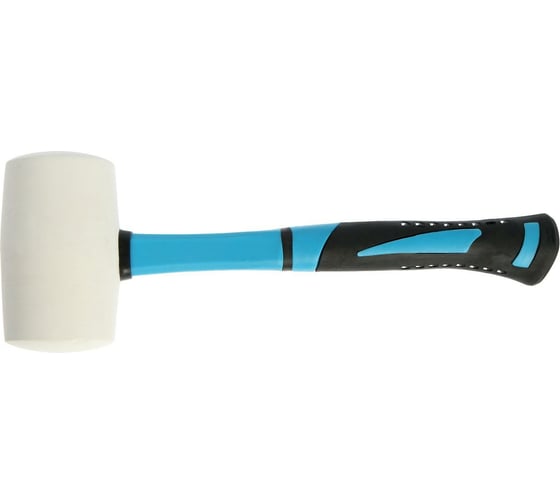 Киянка TUNDRA фибергласовая рукоятка, белая резина, 450 г 881758