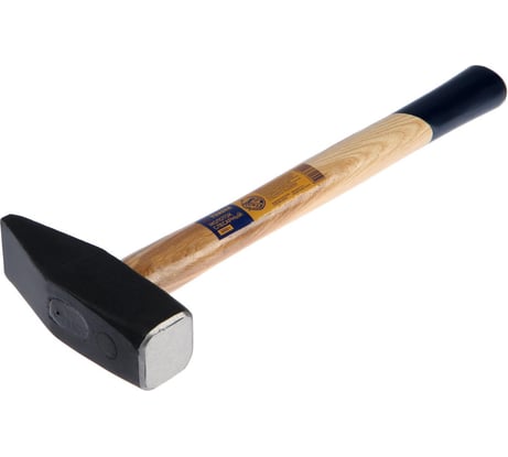 Слесарный молоток ТУНДРА квадратный боек, деревянная рукоятка, 2000 г 1672055
