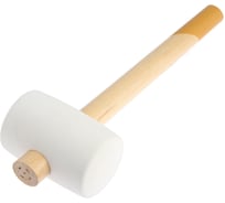 Киянка TUNDRA деревянная рукоятка, белая резина, 65 мм, 600 г 6977302