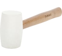 Киянка резиновая белая Goldblatt с рукояткой из ореха гикори 600 гр G02106