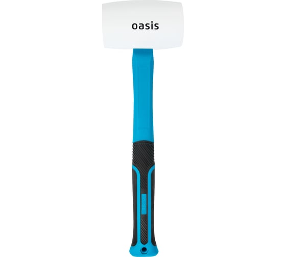 Киянка резиновая OASIS белая, с фибергласовой рукояткой 450 г 103010901005 1