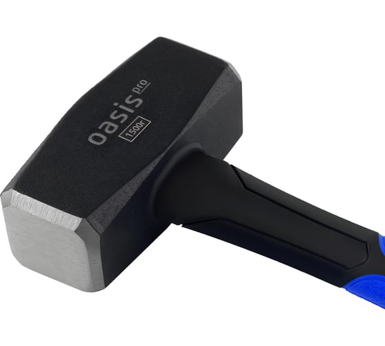 Кувалда OASIS Pro с обрезиненной фибергласовой рукояткой, 1500 г 103010801017