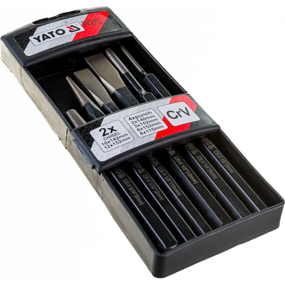 Набор зубил, пробойников и керн YATO 6пр YT-4712 - выгодная цена ...