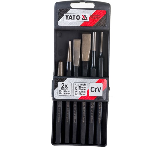 Набор зубил, пробойников и керн YATO 6пр YT-4712 - выгодная цена ...