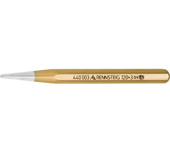 Пробойник RENNSTEIG DIN 6458 тип D, Ø 8 мм, 12 x 120 мм, 8-гран. профиль RE-4410080 1