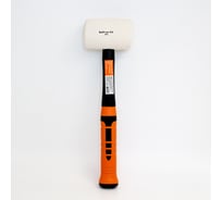 Киянка BOHRER 450 г, рукоятка фиберглас с резиновым покрытием, круглый боек, белая резина 45013345