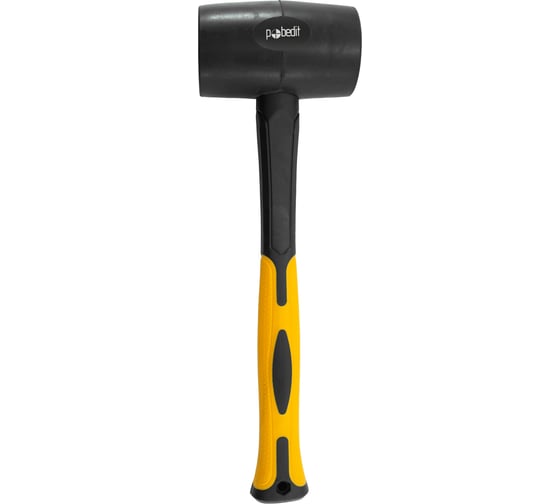 Киянка Pobedit черная, обрезиненная рукоять 70% фиберглас 680 гр  2541068