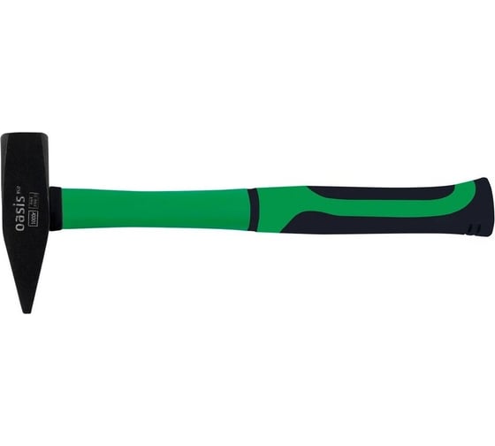 Молоток слесарный с обрезиненной фибергласовой рукояткой OASIS Eco 1000г 103010602007