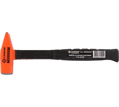 Молоток слесарный с резиновой рукояткой и стальным сердечником Carbon 0.8 кг CHIMH08330 086880