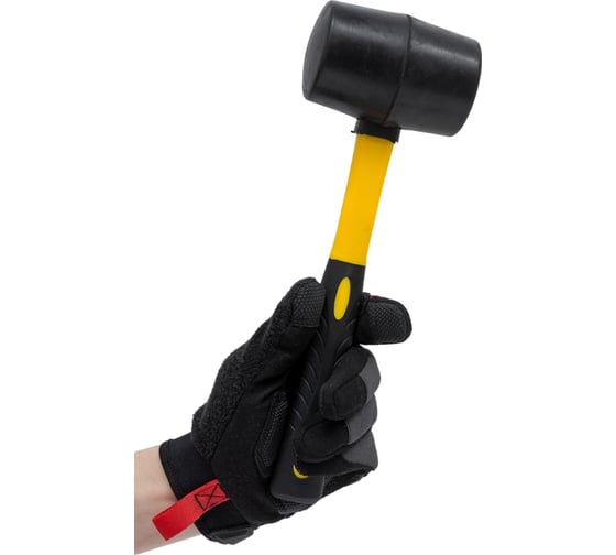 Резиновый молоток (киянка) HARDY D55мм, ручка 2K, черный 2028-920055