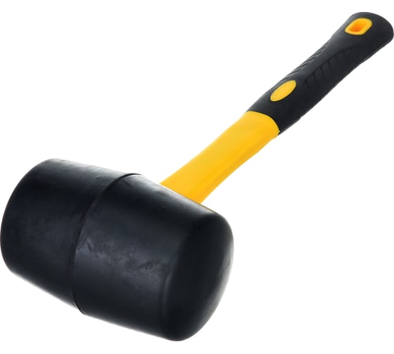 Резиновый молоток (киянка) HARDY 75 мм, ручка 2K, черный 2028-920075