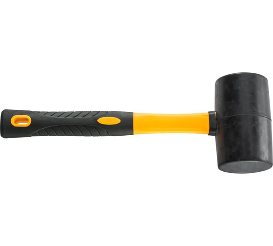 Резиновый молоток (киянка) HARDY 65 мм, ручка 2K, черный 2028-920065