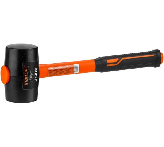 Киянка резиновая STARTUL черная, 0.68кг, с фибергл. рукояткой PROFI ST2200-06 1