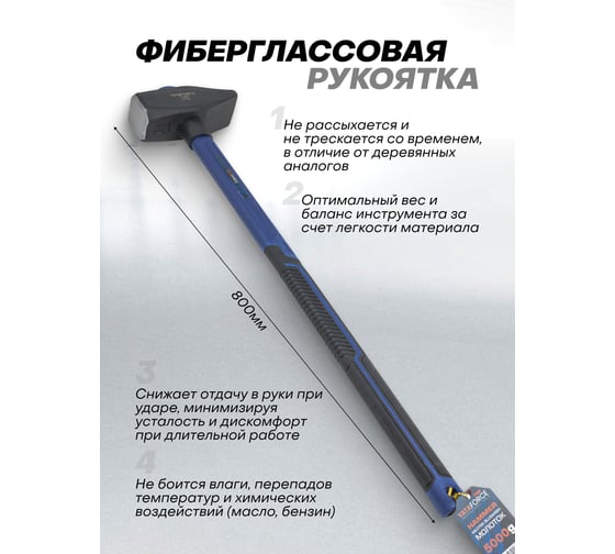 Молоток YATAFORCE 5000гр YF-T7650(65337)