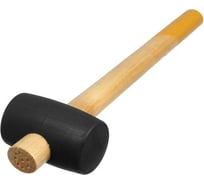 Киянка TUNDRA 340 г, деревянная рукоятка, черная резина, 50 мм 5460121