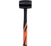 Молоток киянка резиновый MegArsenal 227гр фиберглассовая рукоятка, чёрная резина RH01B008