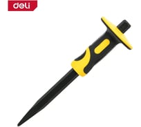 Зубило пикообразное Deli с протектором DL6412 5x18x300мм, двухкомпонентная рукоять 179587