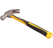 Молоток-гвоздодер ULTIMA 450 г, боек c магнитом, фиберглассовая обрезиненная рукоятка 121017