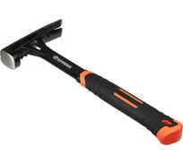 Молоток-гвоздодер цельнокованый ЕРМАК боек с магнитом, двухкомп.обрезин. рук-ка 450г, 320мм 615-096