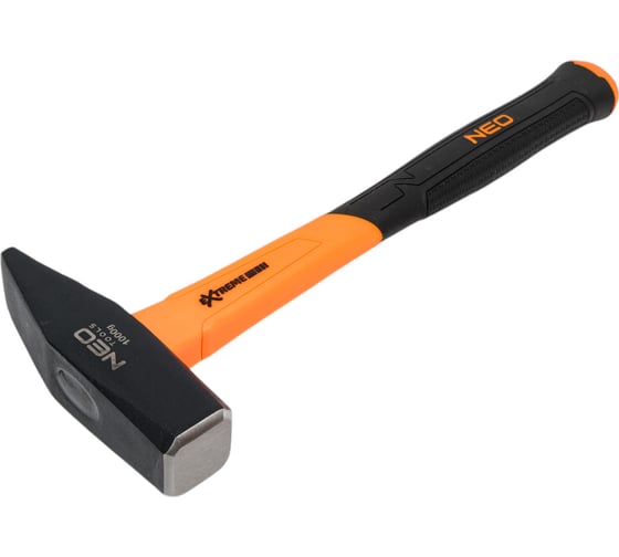 Столярный молоток NEO Tools 1000 г, рукоятка из стекловолокна 25-147