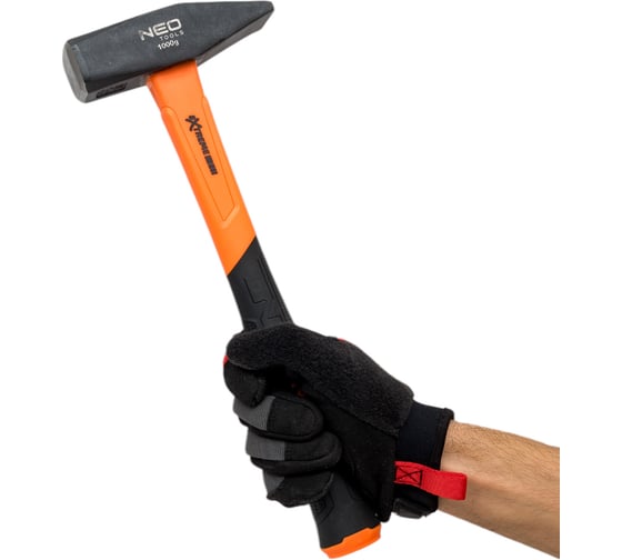 Столярный молоток NEO Tools 1000 г, рукоятка из стекловолокна 25-147