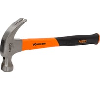 Плотничий молоток NEO Tools 450 г, рукоятка из стекловолокна 25-132 17669890