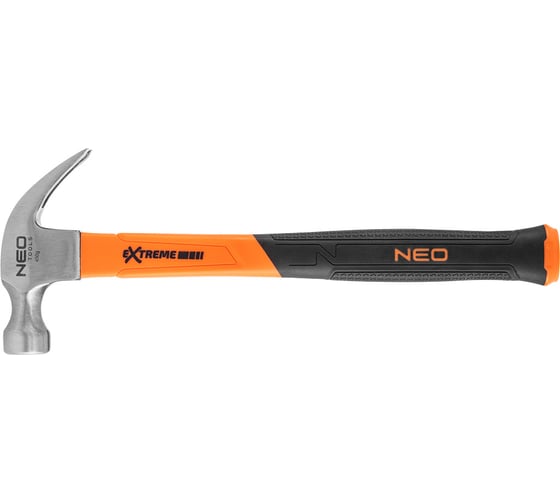 Плотничий молоток NEO Tools 450 г, рукоятка из стекловолокна 25-132