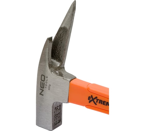 Шиферный молоток NEO Tools 600 г,  рукоятка из стекловолокна 25-131