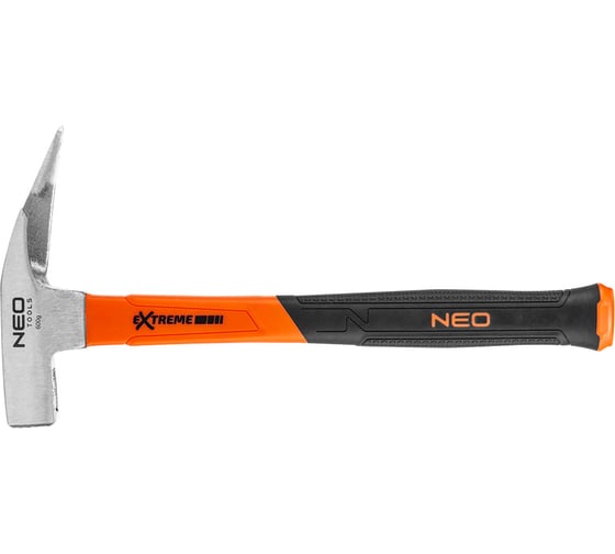 Шиферный молоток NEO Tools 600 г,  рукоятка из стекловолокна 25-131