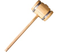 Деревянная кувалда (мушкель такелажный) Петроградъ, боёк D200мм, 320мм, рукоять 1000мм М00018838